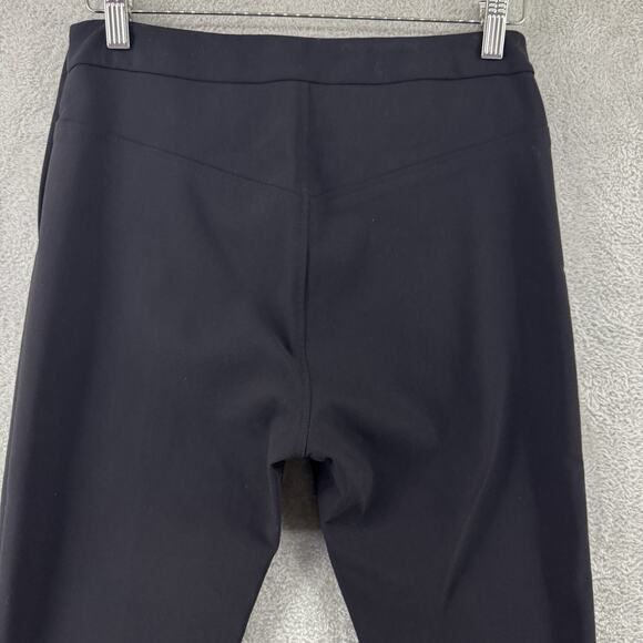 MM LAFLEUR Pants Womens 8 Black Ponte Pull On High Rise Straight Leg Preppy - Picture 7 of 15